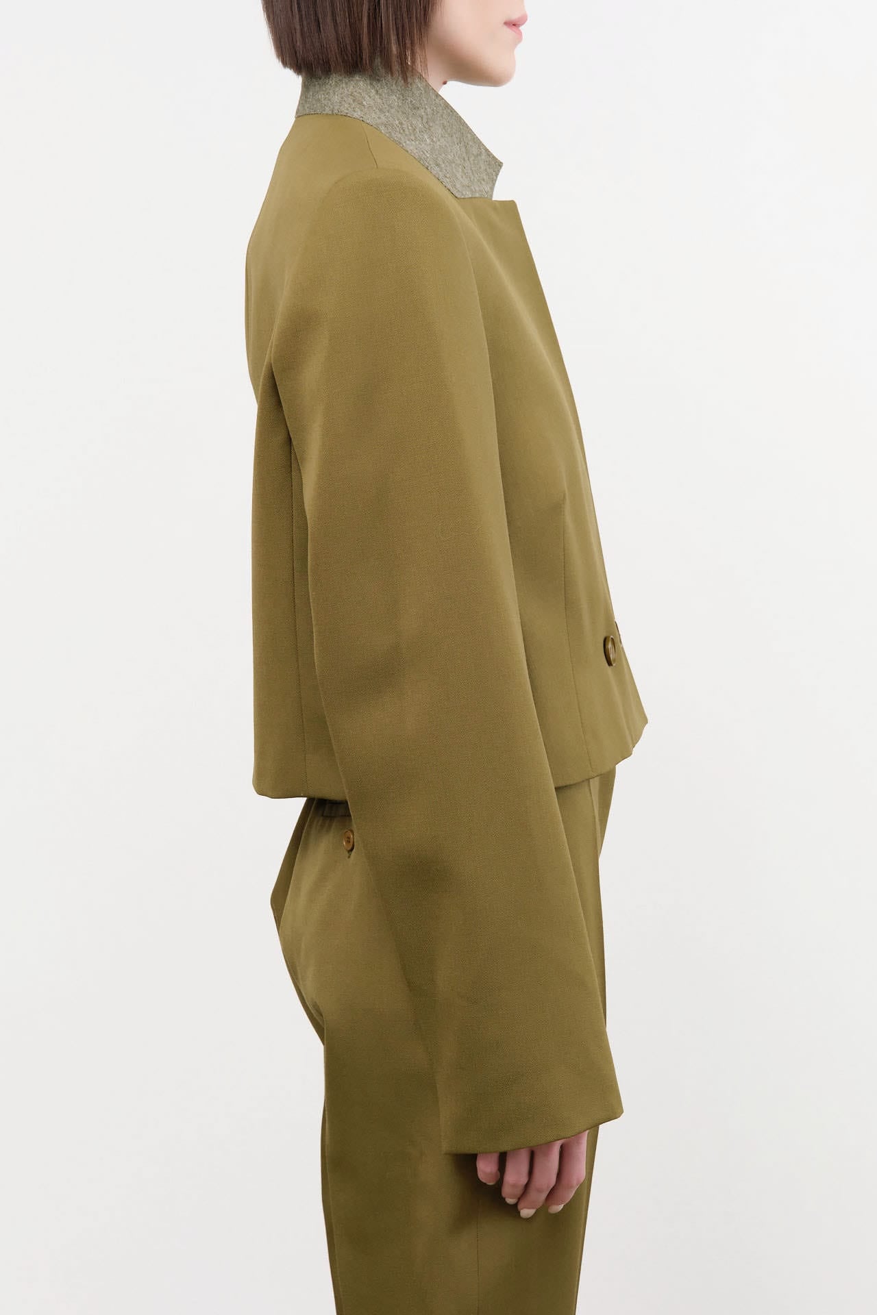 Christian Wijnants Apparel Womens Jackets Javas Cropped Tailored Jacket