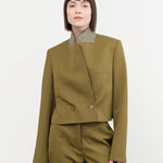 Christian Wijnants Apparel Womens Jackets Javas Cropped Tailored Jacket