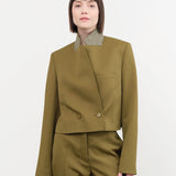 Christian Wijnants Apparel Womens Jackets Javas Cropped Tailored Jacket