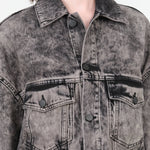 Arctic Grey Denim Jaya Jacket by Christian Wijnants