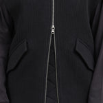 Christian Wijnants Designer Brand Oversized Zip Up Sleeveless Jilla Jacket Vest in Black