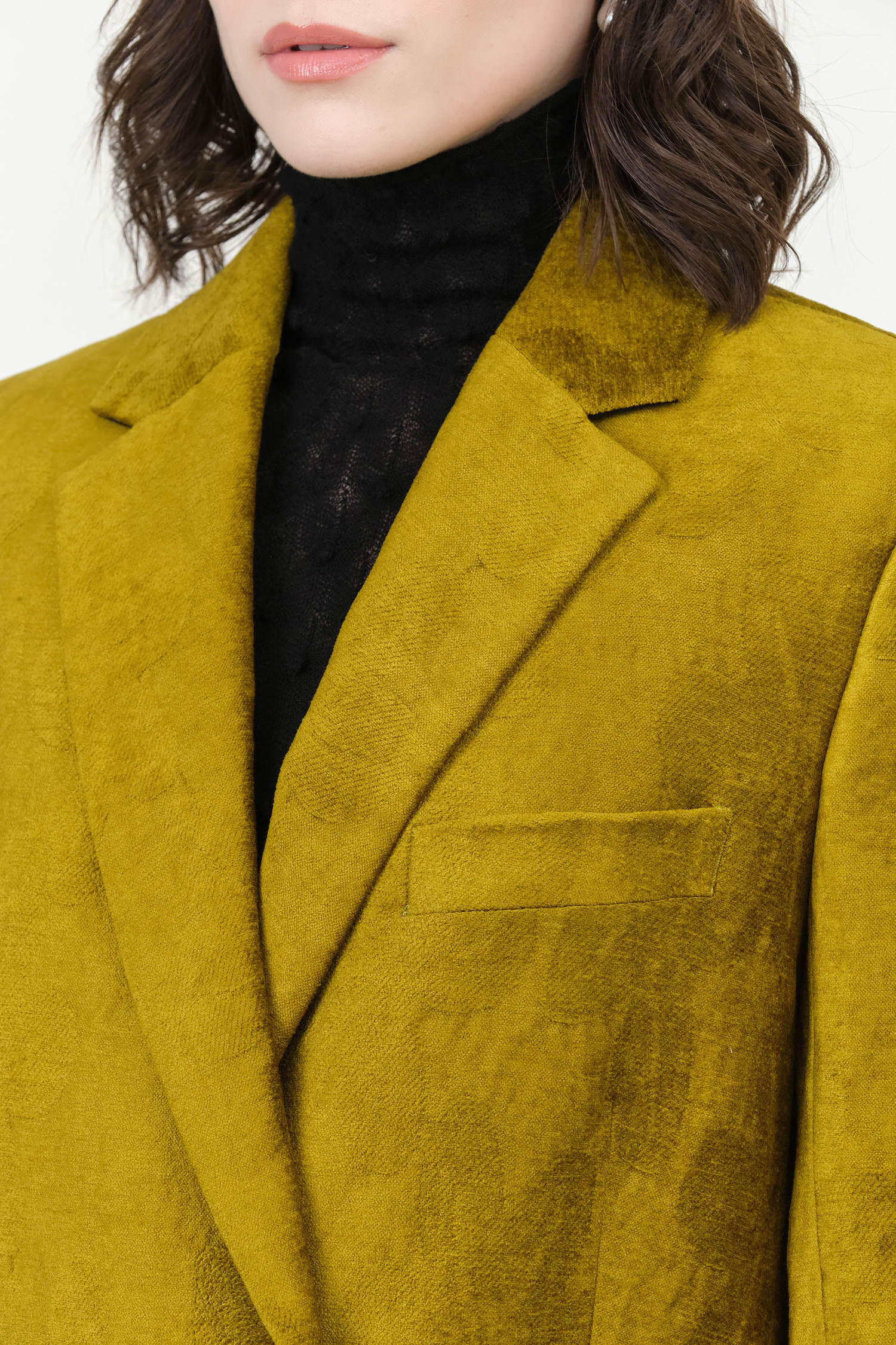 Golden Velour Jordi Jacket by Christian Wijnants 