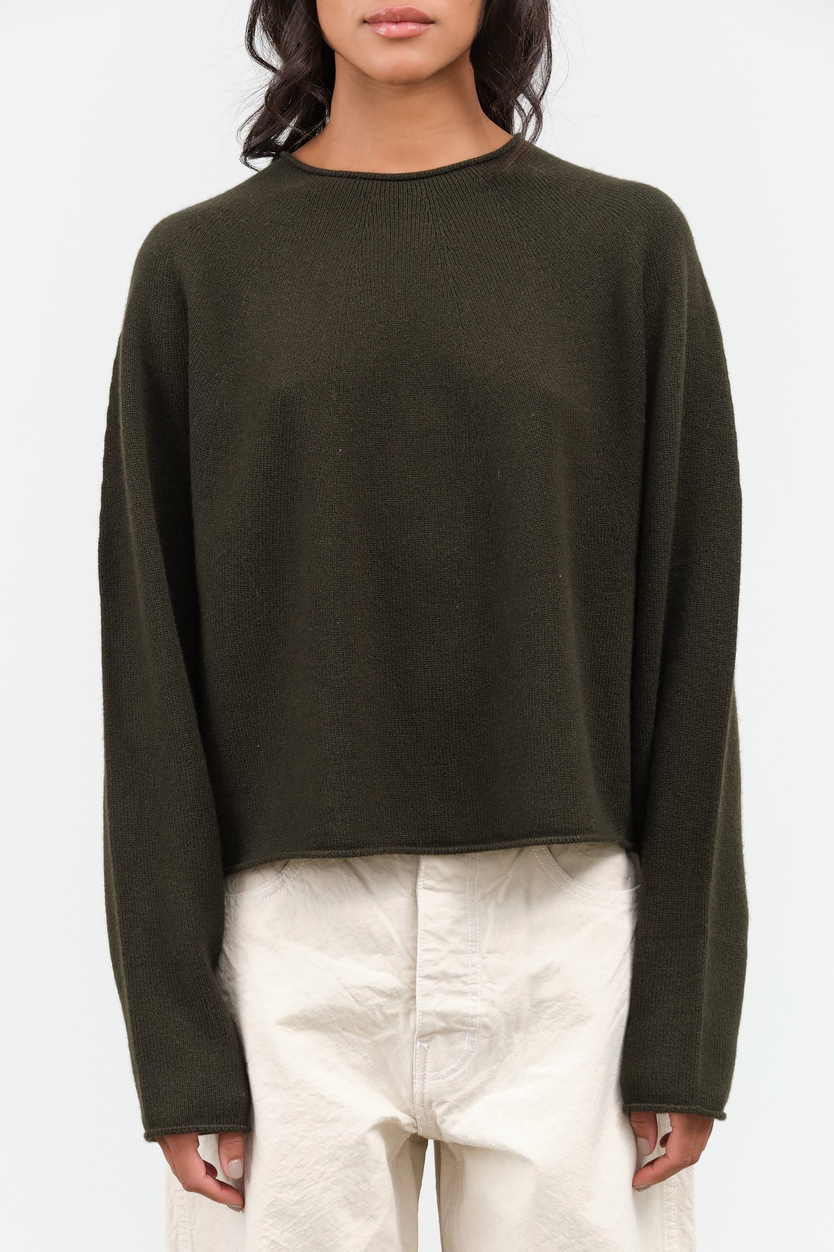 Kishiki Sweater by Christian Wijnants in Military Green