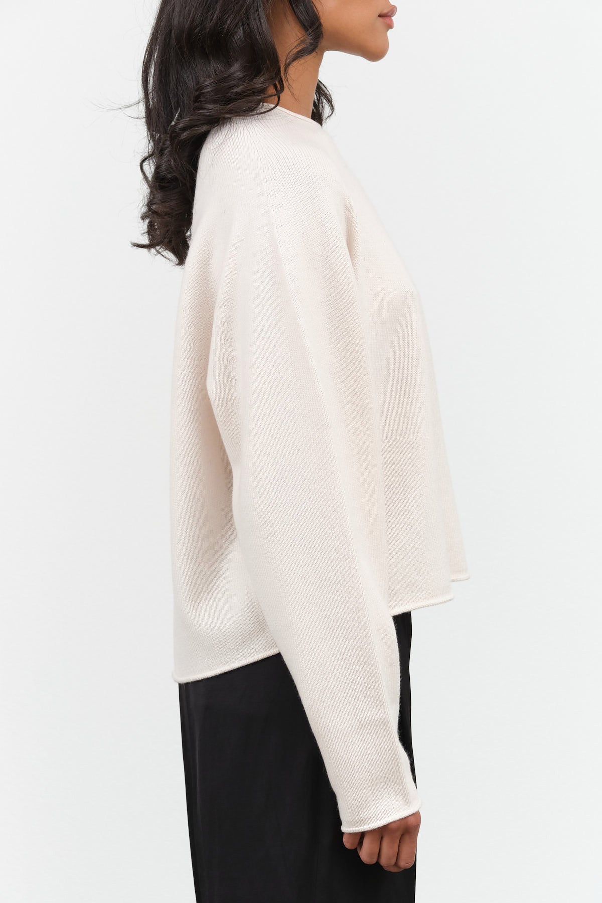 Christian Wijnants Designer Long Sleeve Kishiki Sweater in Off White 