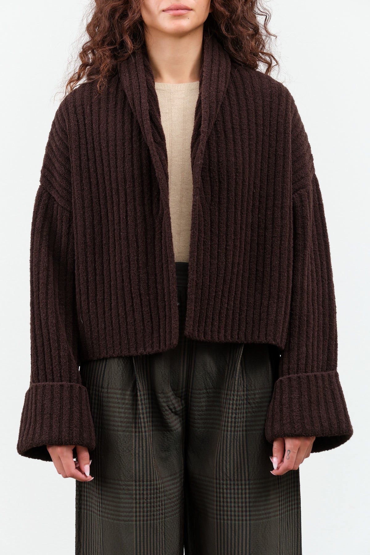 Kojo Sweater by Christian Wijnants in Dark Brown
