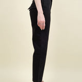 Panjad Cropped Black Work Trouser Pants on Sale from Christian Wijnants 