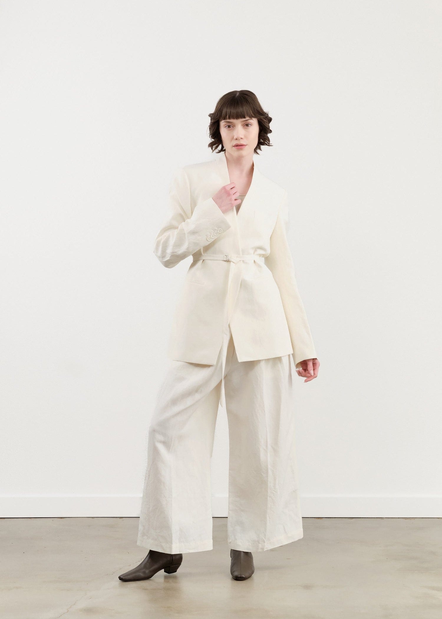 Christian Wijnants Apparel Womens Pants Pima Cropped Wide Leg Pants