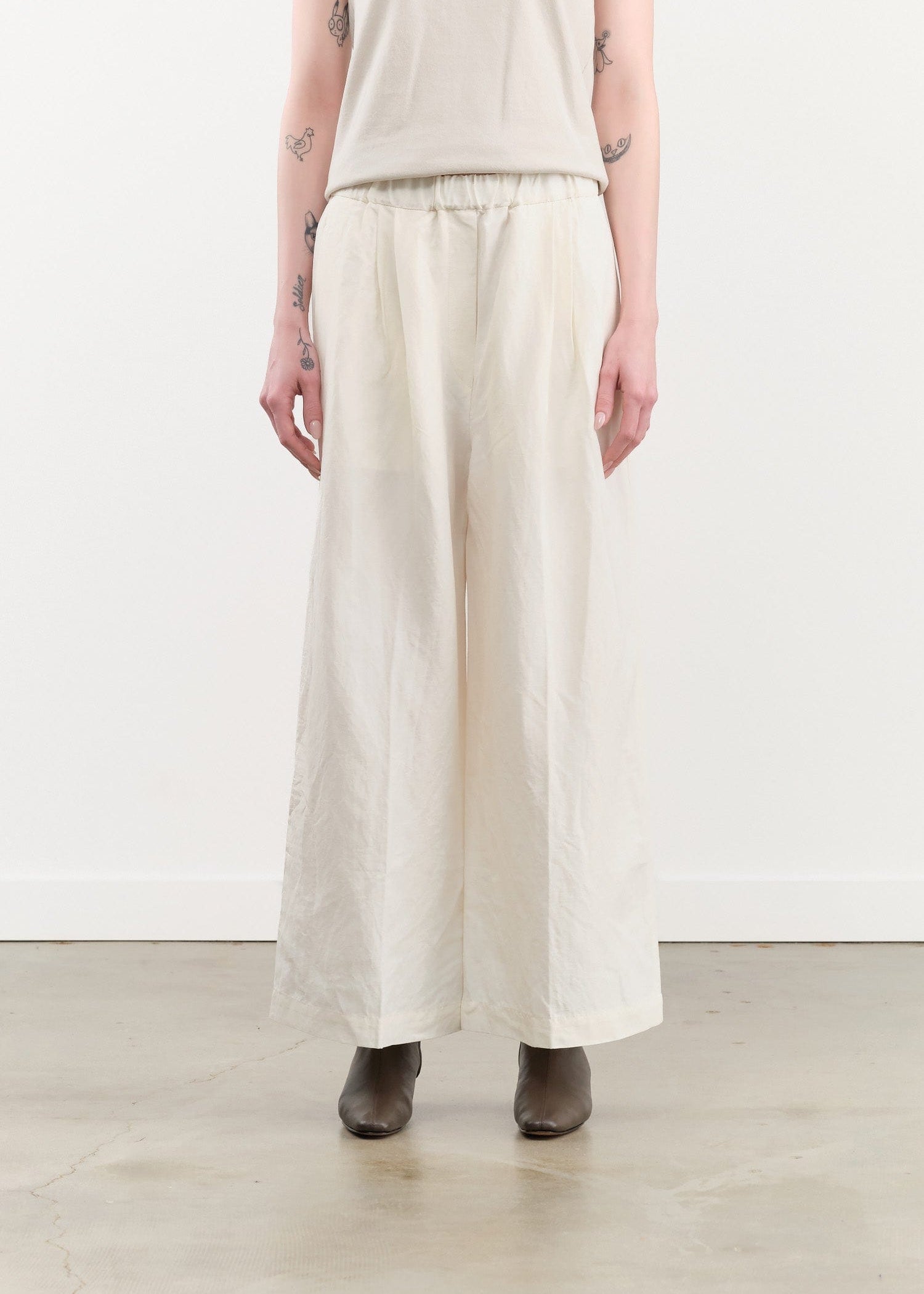 Christian Wijnants Apparel Womens Pants Pima Cropped Wide Leg Pants