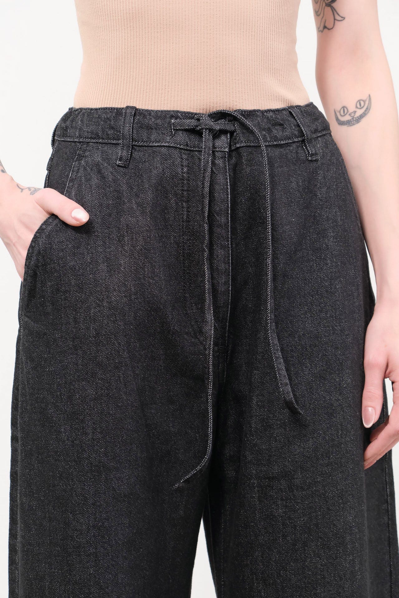 Christian Wijnants Apparel Womens Denim Pioni Pants in Black Denim