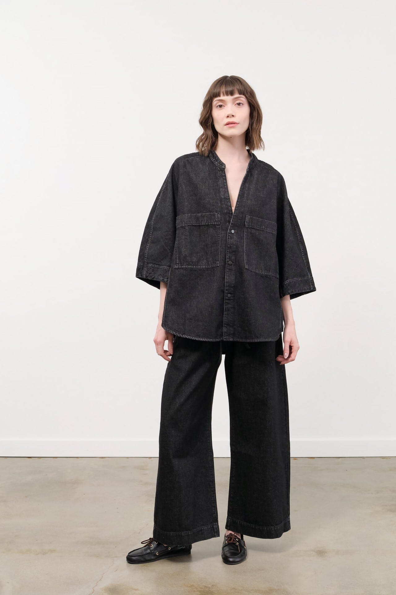 Christian Wijnants Apparel Womens Denim Pioni Pants in Black Denim