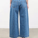 Christian Wijnants Apparel Womens Denim Pioni Pants in Blue Denim