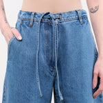 Christian Wijnants Apparel Womens Denim Pioni Pants in Blue Denim