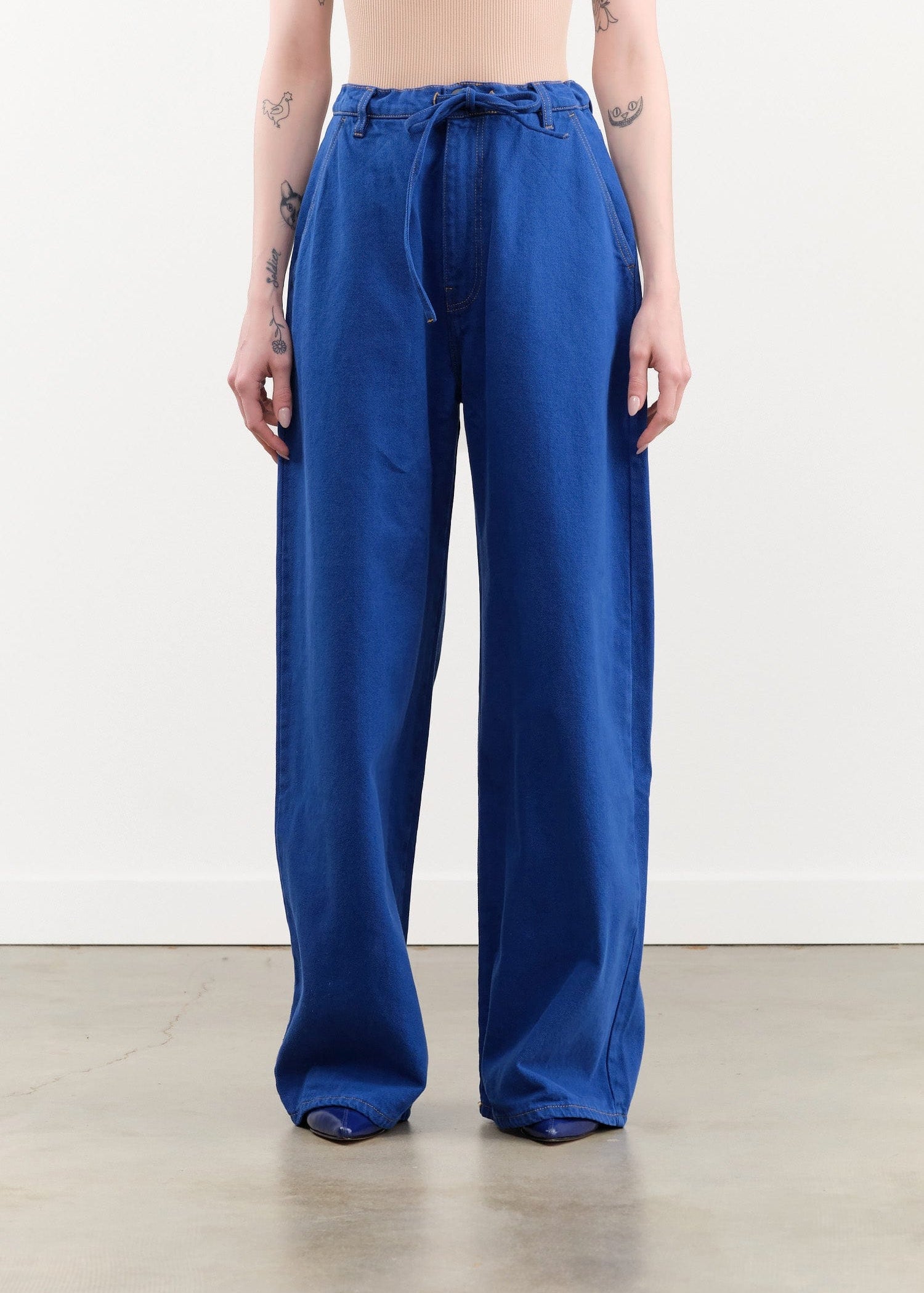 Christian Wijnants Apparel Womens Denim Piro Barrell Leg Jeans