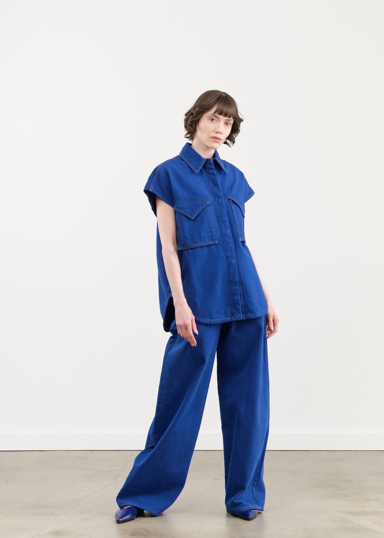 Christian Wijnants Apparel Womens Denim Piro Barrell Leg Jeans