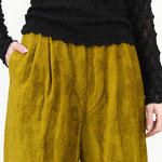 Golden Velour Pisha Pants by Christian Wijnants