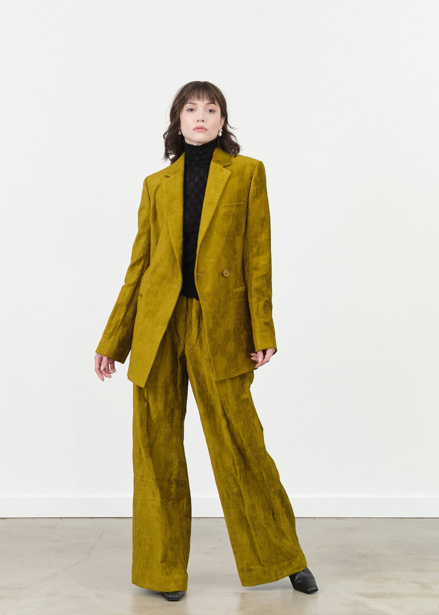 Christian Wijnants Apparel Womens Pants Pisha Pants Golden Velour / 34