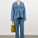 Christian Wijnants Apparel Womens Denim Pullos Jeans in Blue Denim