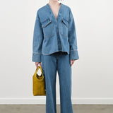 Christian Wijnants Apparel Womens Denim Pullos Jeans in Blue Denim