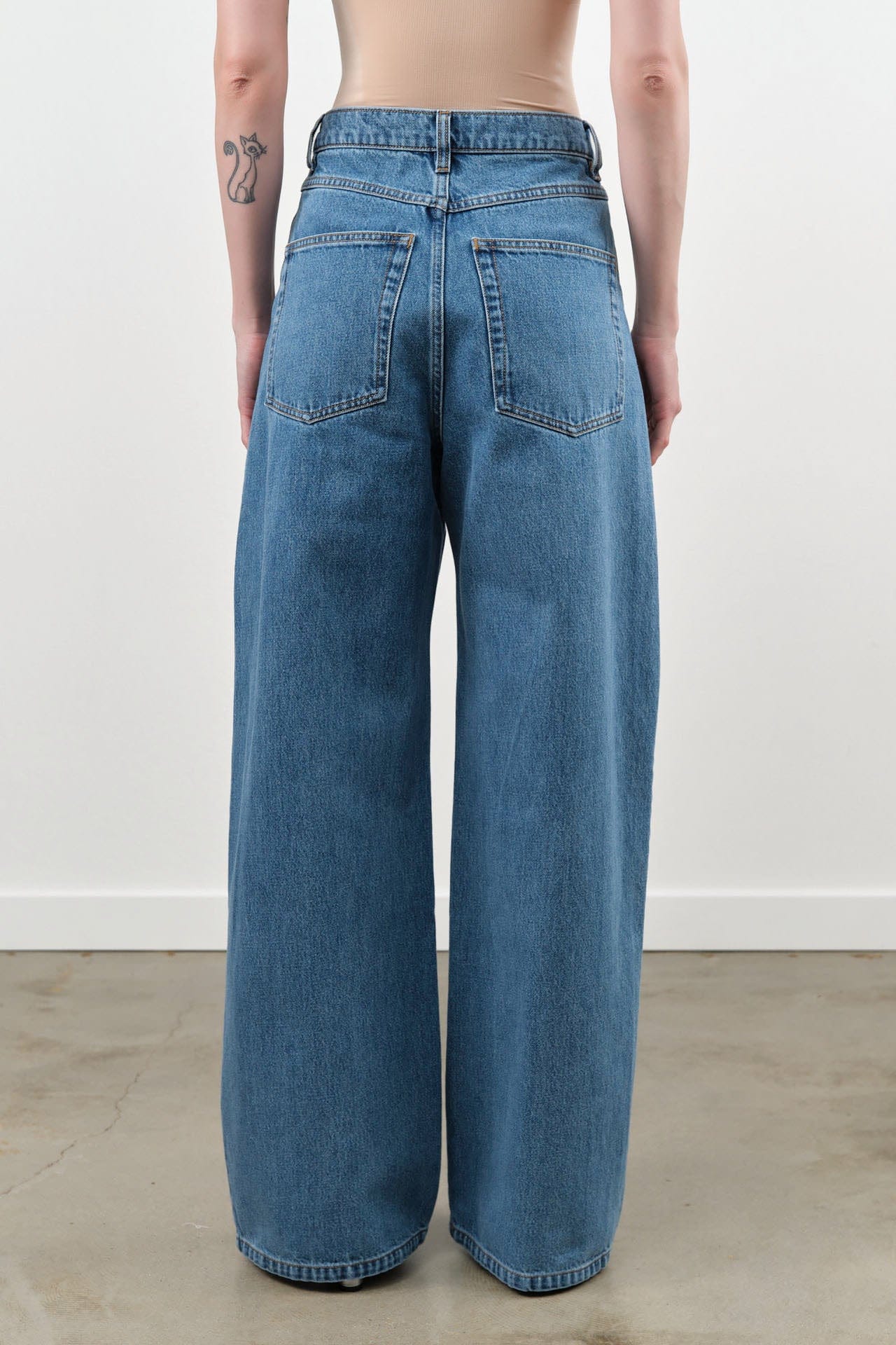 Christian Wijnants Apparel Womens Denim Pullos Jeans in Blue Denim