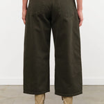 Christian Wijnants Apparel Womens Denim Pully Wide-Fit Cropped Trousers