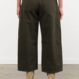 Christian Wijnants Apparel Womens Denim Pully Wide-Fit Cropped Trousers