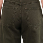 Christian Wijnants Apparel Womens Denim Pully Wide-Fit Cropped Trousers