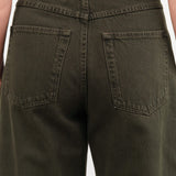 Christian Wijnants Apparel Womens Denim Pully Wide-Fit Cropped Trousers