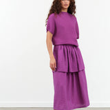 Christian Wijnants Shiba Skirt in Dark Magenta