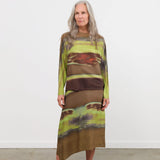 Christian Wijnants Apparel Womens Skirts Sueza Printed Silk Skirt