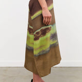 Christian Wijnants Apparel Womens Skirts Sueza Printed Silk Skirt