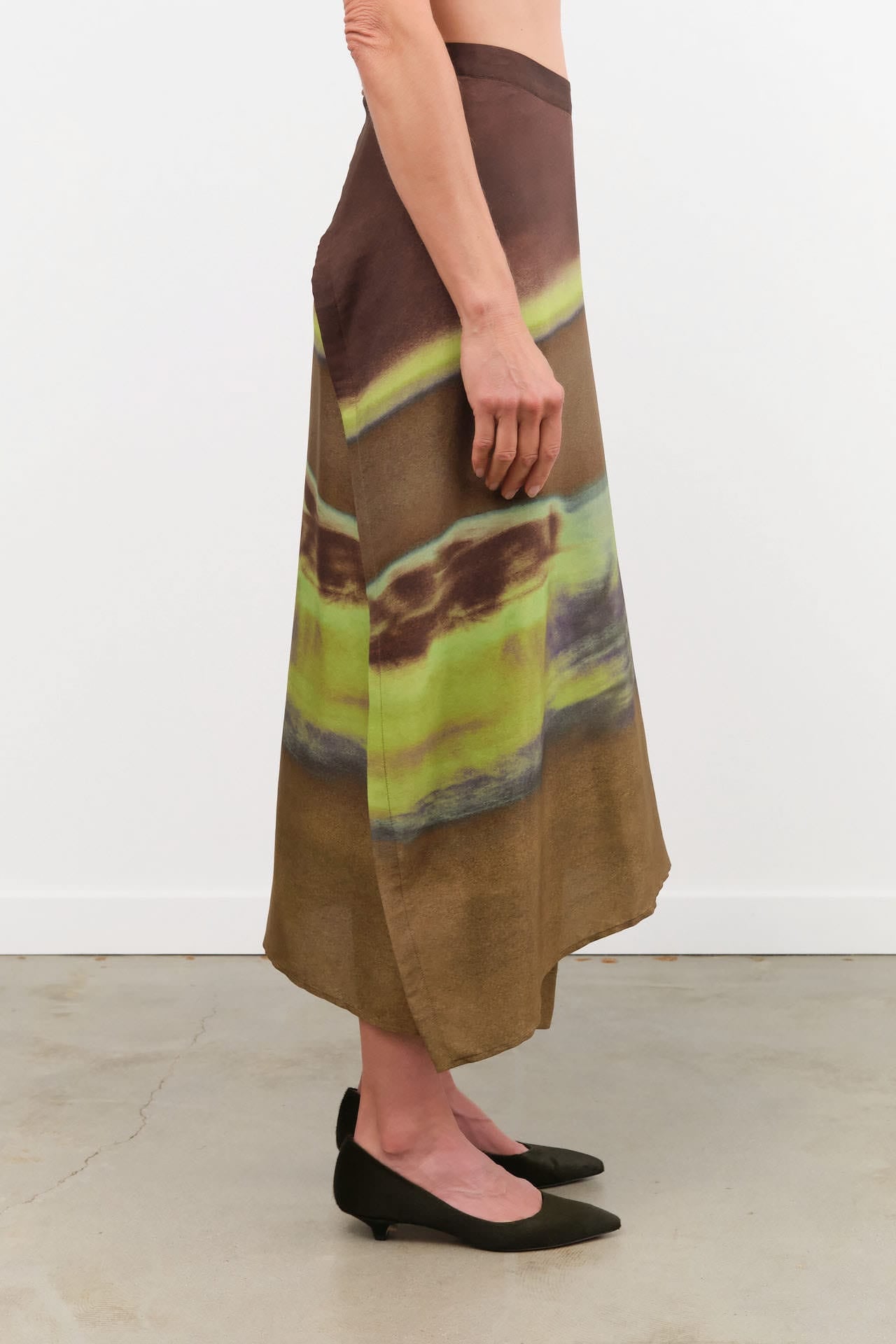 Christian Wijnants Apparel Womens Skirts Sueza Printed Silk Skirt