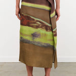 Christian Wijnants Apparel Womens Skirts Sueza Printed Silk Skirt