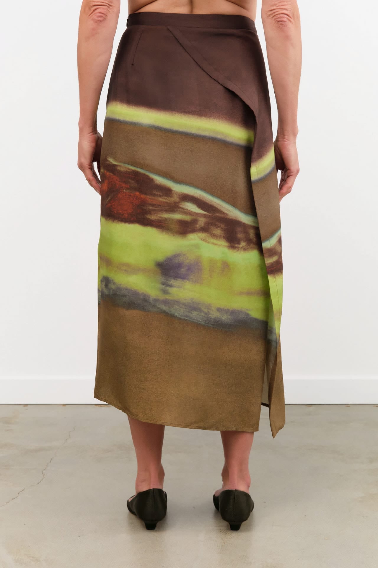 Christian Wijnants Apparel Womens Skirts Sueza Printed Silk Skirt
