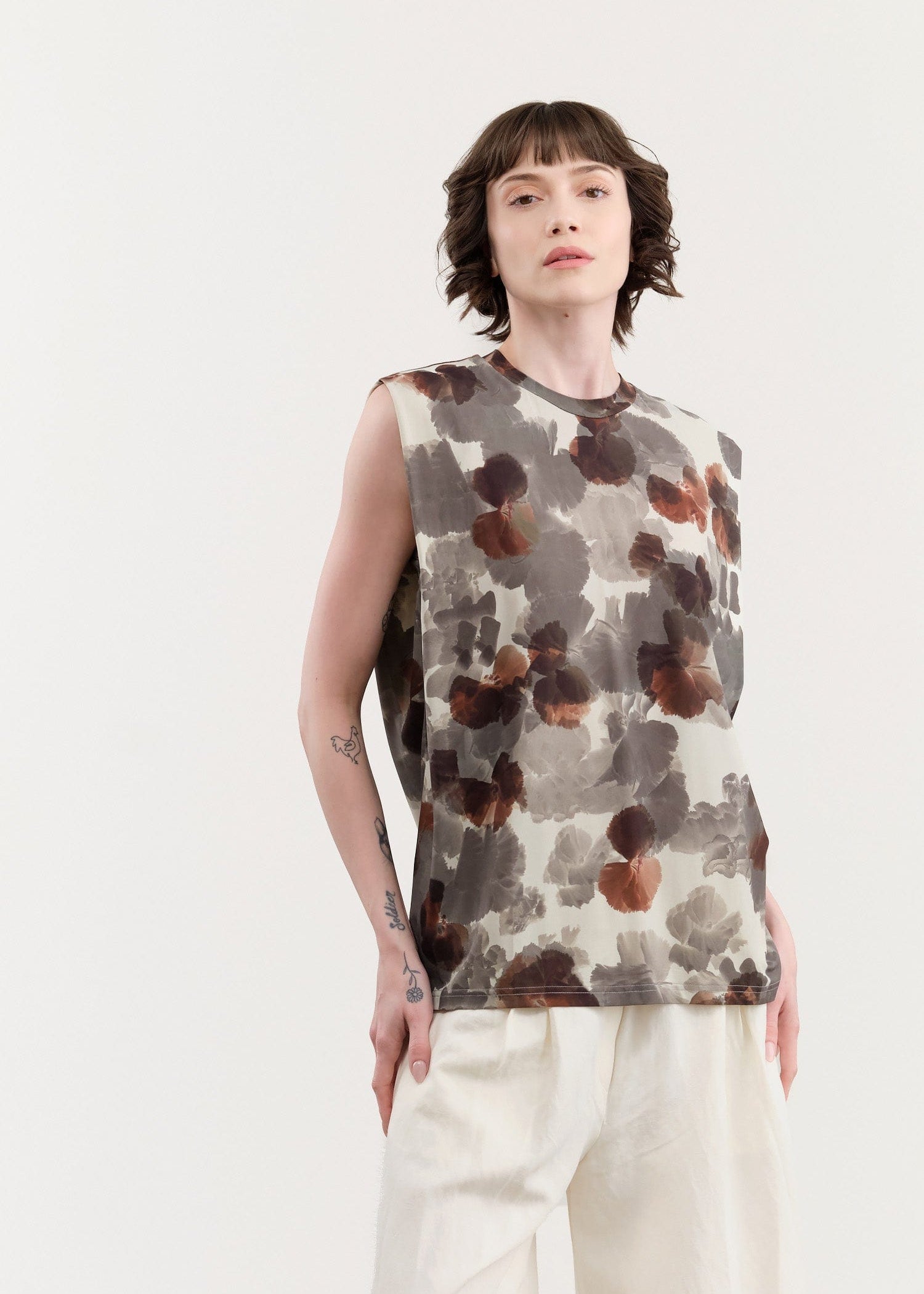 Christian Wijnants Apparel Womens Blouses Tabansir Sleeveless Jersey Top