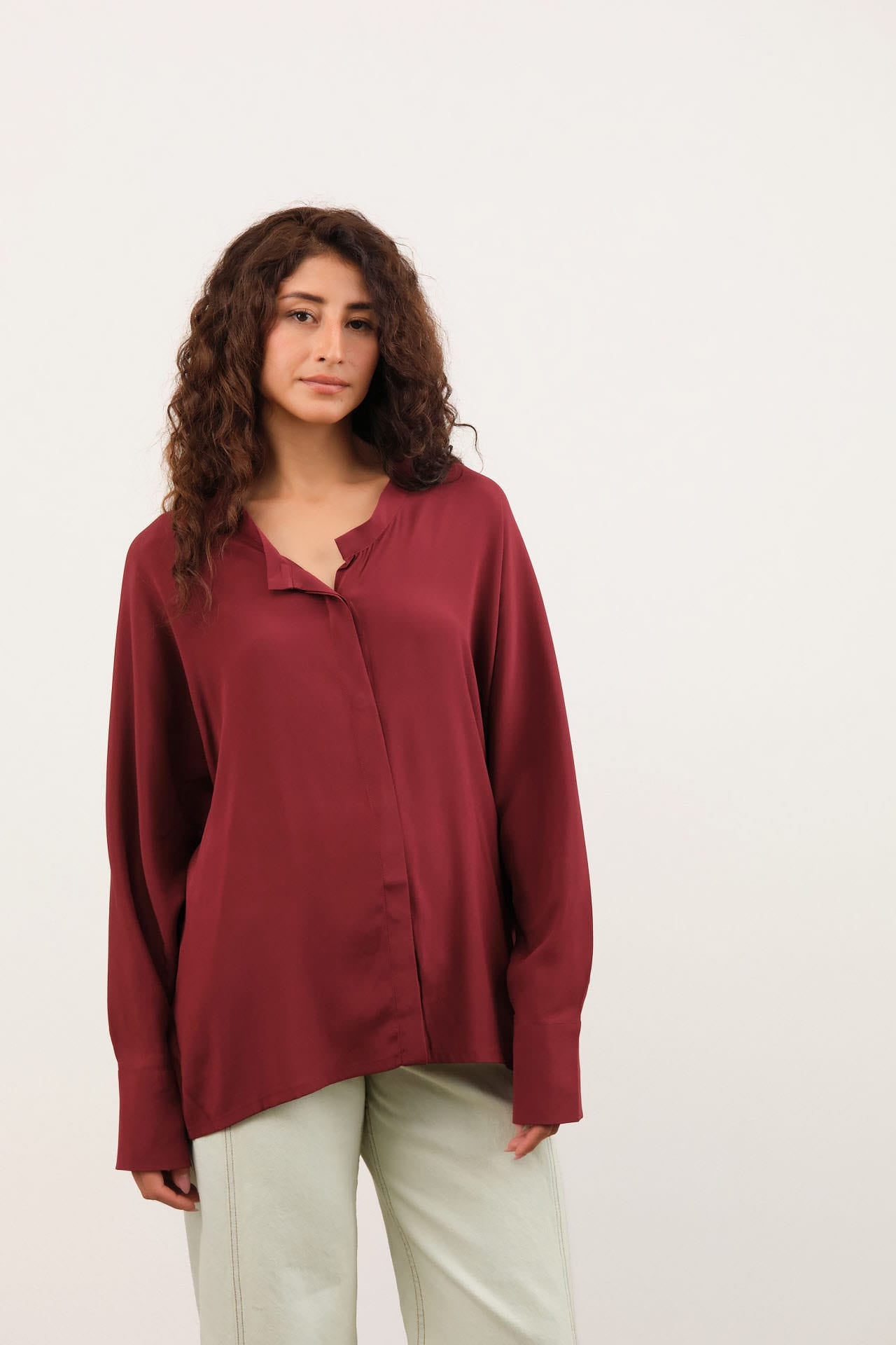 Christian Wijnants Apparel Womens Blouses Tareth Batwing Shirt