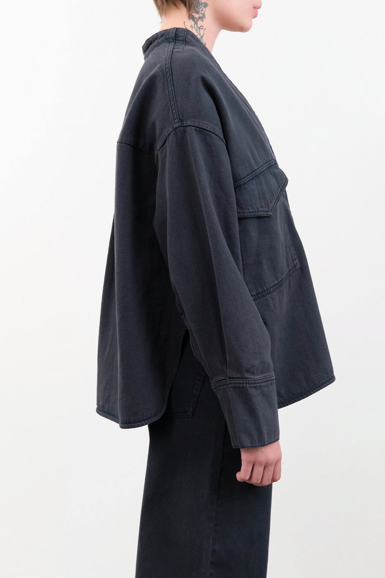 Christian Wijnants Apparel Womens Blouses Tarosa Shirt in Deep Petrol