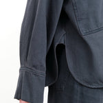 Christian Wijnants Apparel Womens Blouses Tarosa Shirt in Deep Petrol