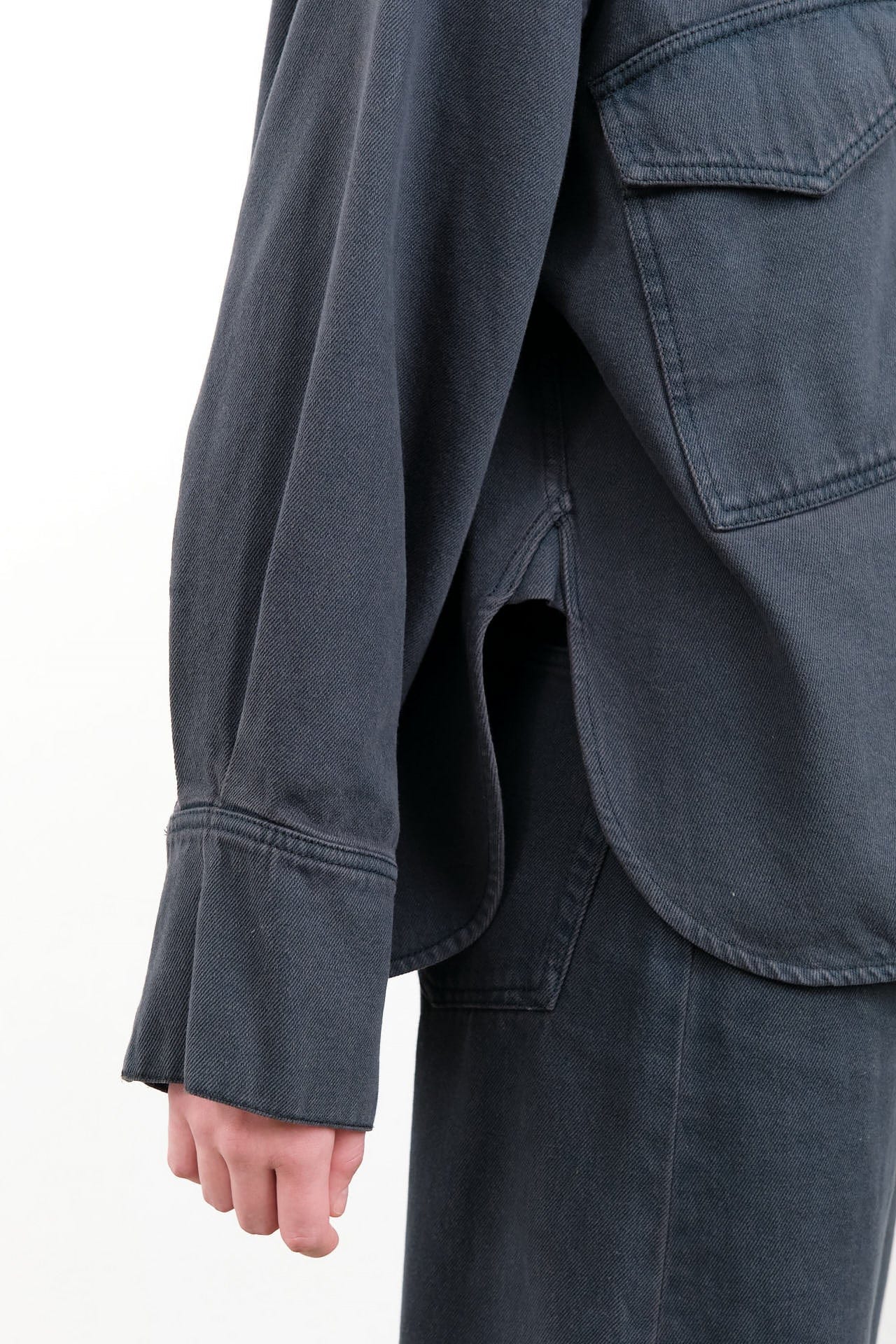 Christian Wijnants Apparel Womens Blouses Tarosa Shirt in Deep Petrol