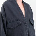 Christian Wijnants Apparel Womens Blouses Tarosa Shirt in Deep Petrol