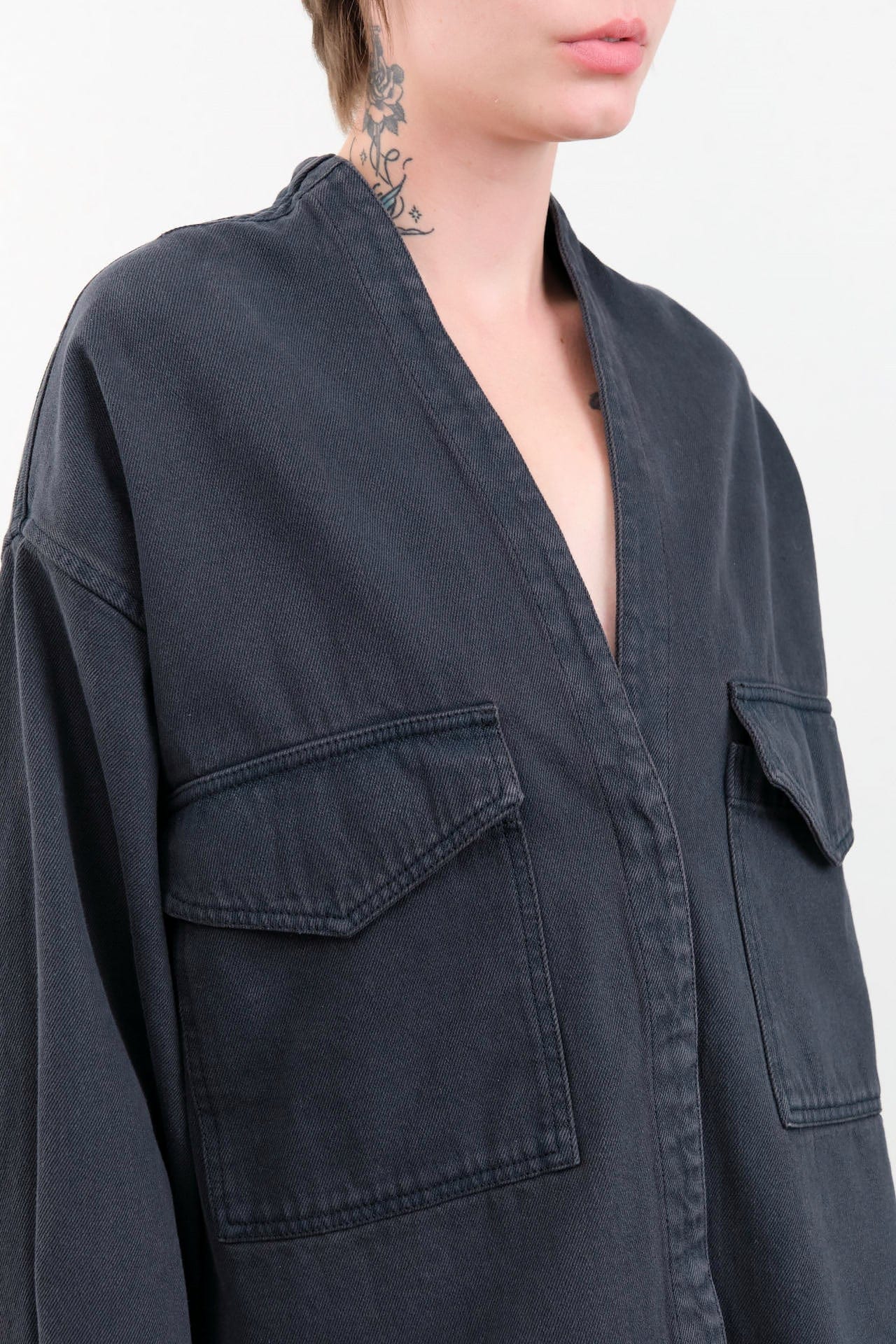 Christian Wijnants Apparel Womens Blouses Tarosa Shirt in Deep Petrol