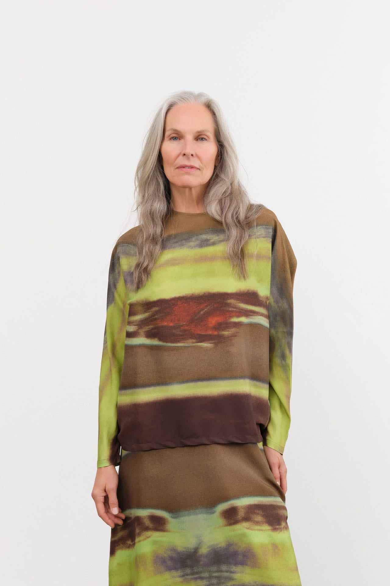 Christian Wijnants Apparel Womens Blouses Tavax Silk Batwing Sleeve Top