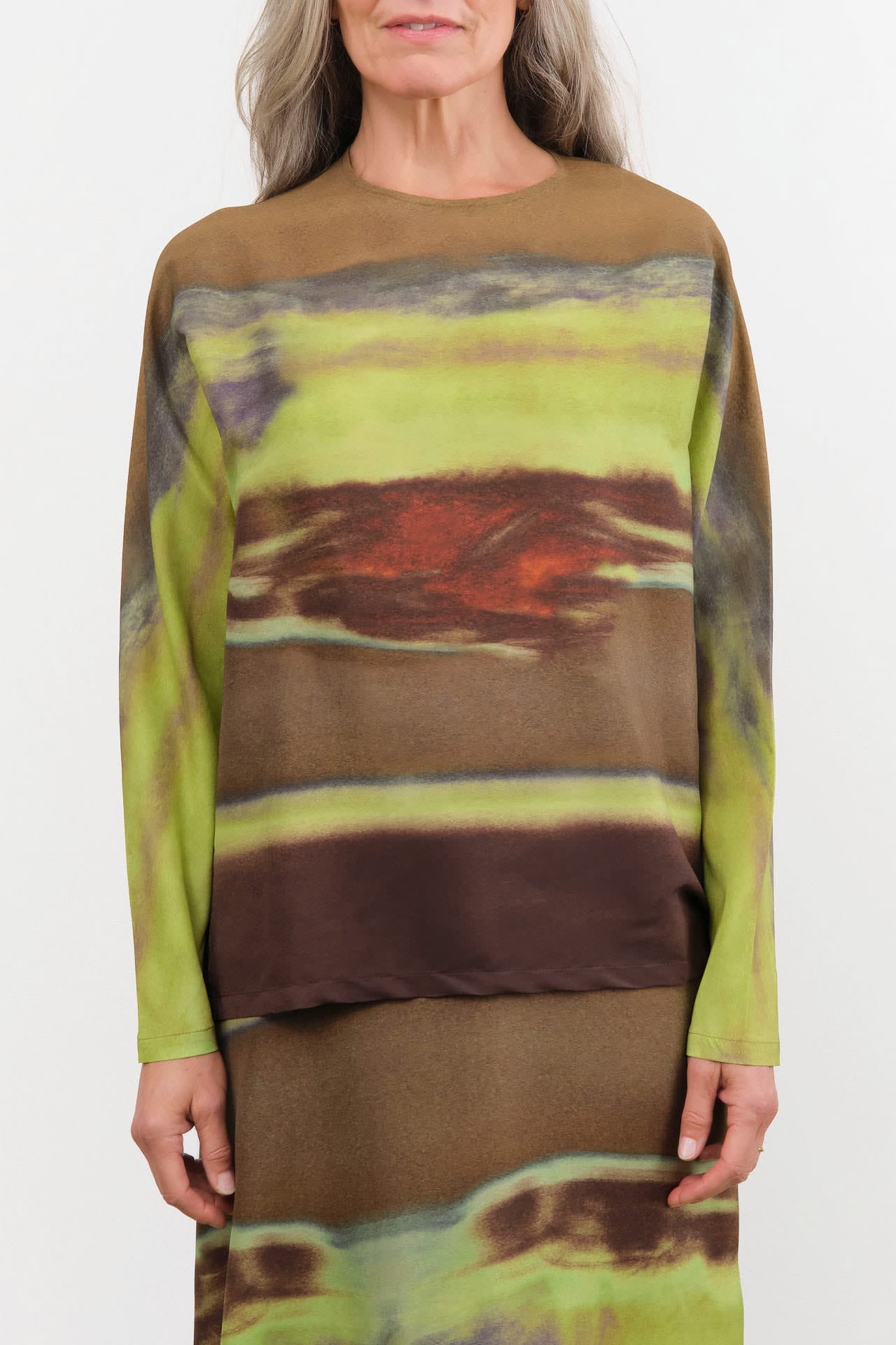 Christian Wijnants Apparel Womens Blouses Tavax Silk Batwing Sleeve Top