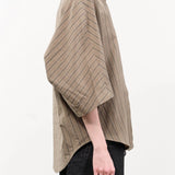 Christian Wijnants Apparel Womens Blouses Tialle Top in Olive Marine Stripe