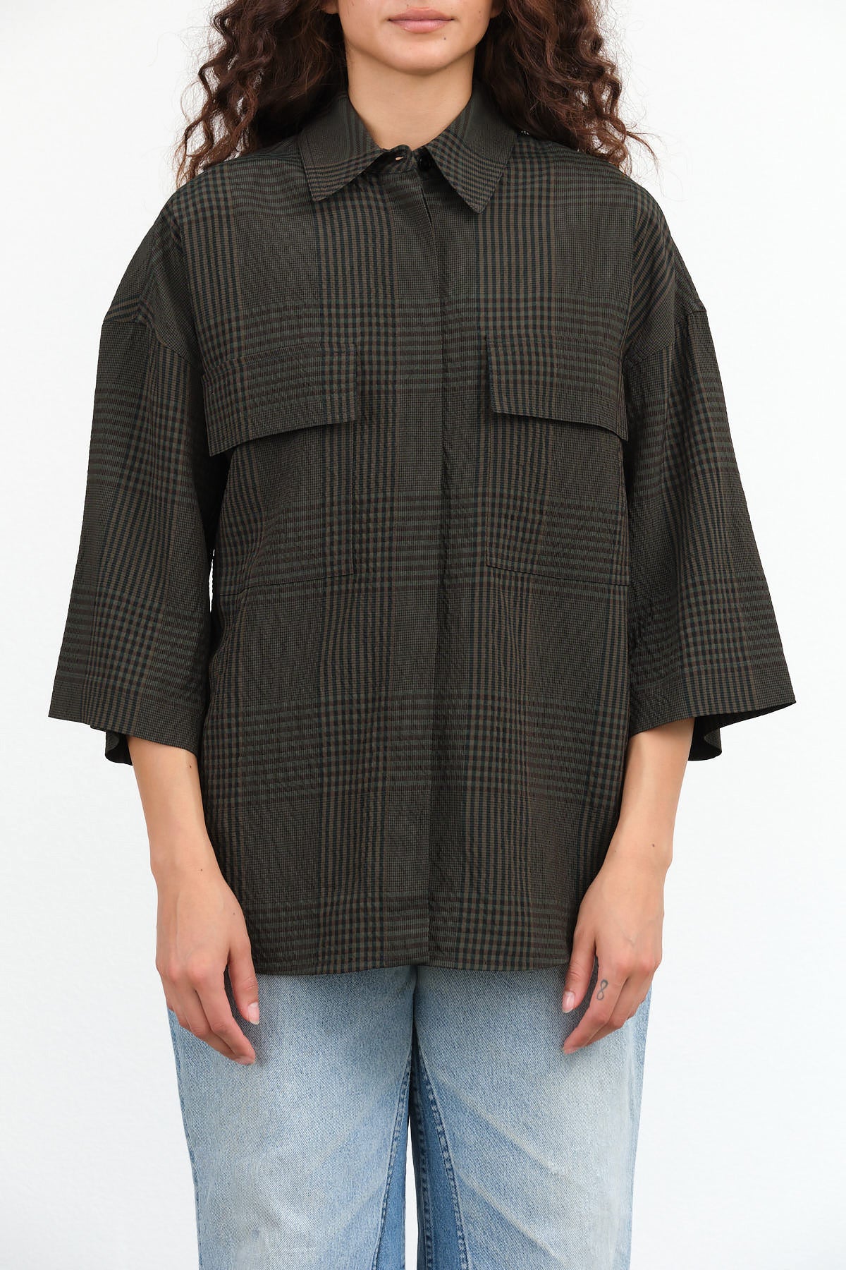 Toby Shirt by Christian Wijnants in Forest Check