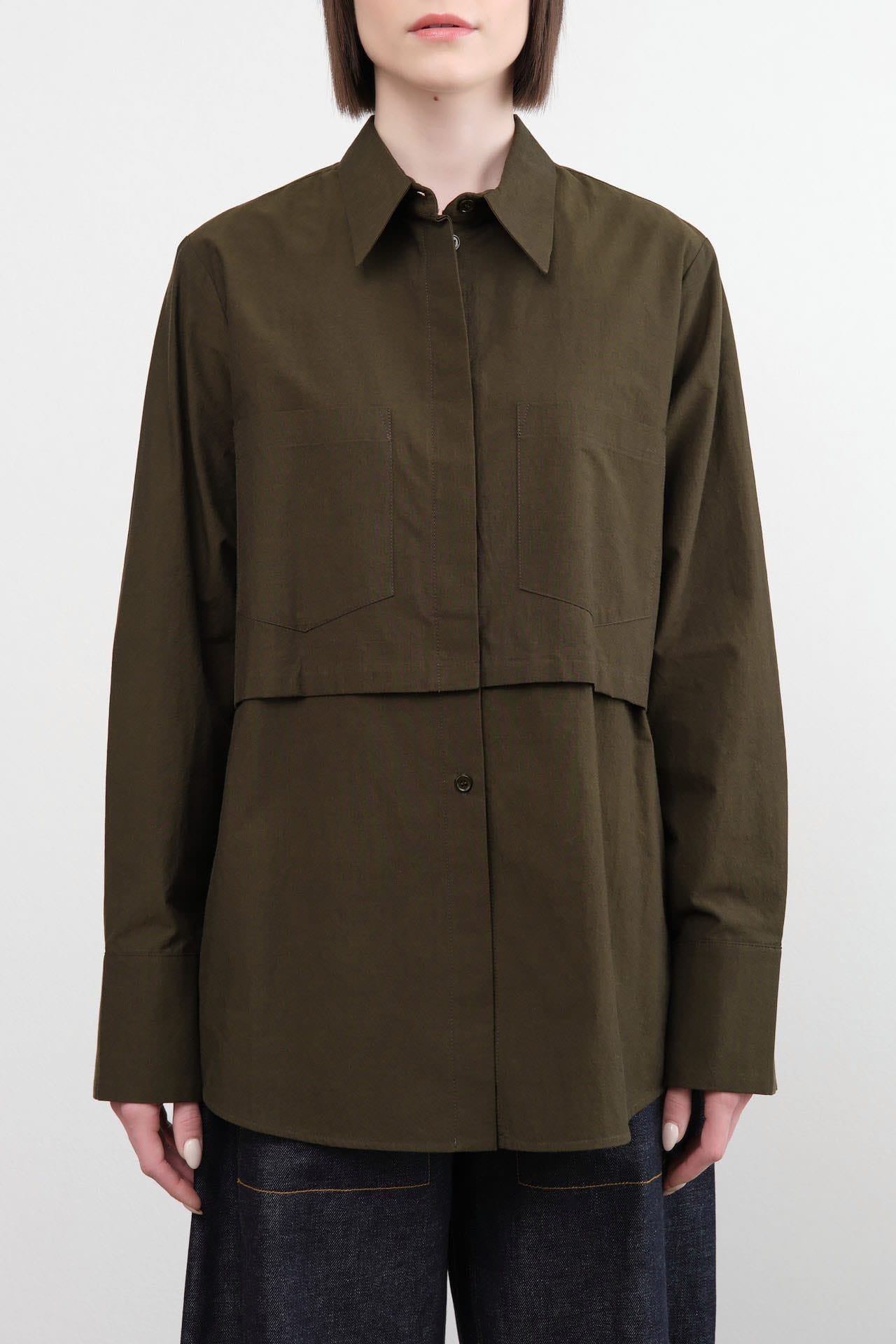 Christian Wijnants Apparel Womens Blouses Tolla Double-Layered Shirt