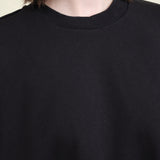 Basic Black Short Sleeve Tee by Christian Wijnants Tulia Asymmetric T Shirt