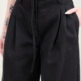 Pockets and Pleats on Christian Wijnants Panjim Pleated Wide Leg Denim Trousers