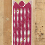 Circle and Crescent Art Prints 2026 Moon Print Beet Root / 24" L X 9.5" W