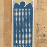 Circle and Crescent Art Prints 2026 Moon Print Sea / 24" L X 9.5" W