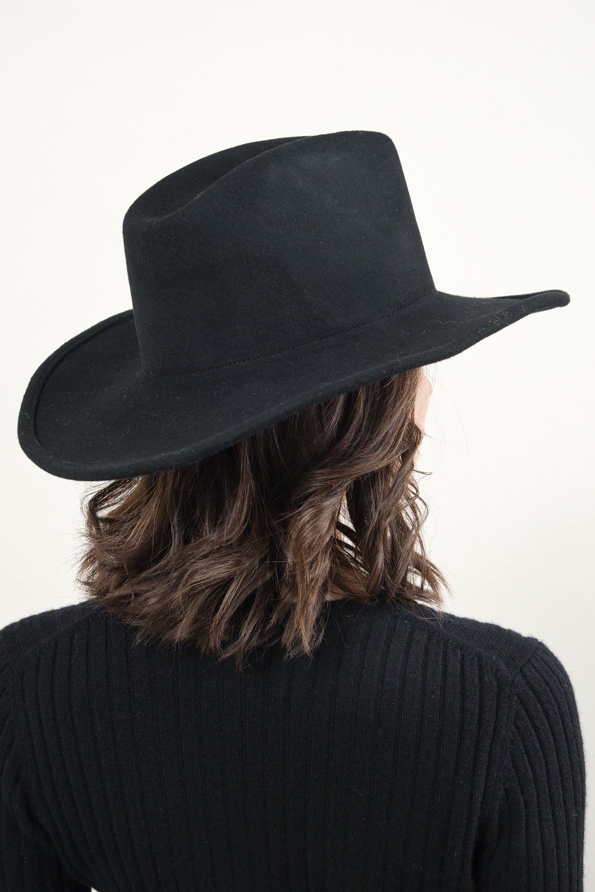 Back of Cowboy Hat in Black